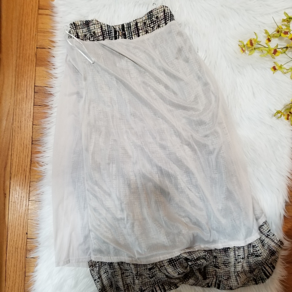 SOLITAIRE Boho Tiered Ruffle Skirt Size M, Elastic Waist at the back... - Picture 15 of 17